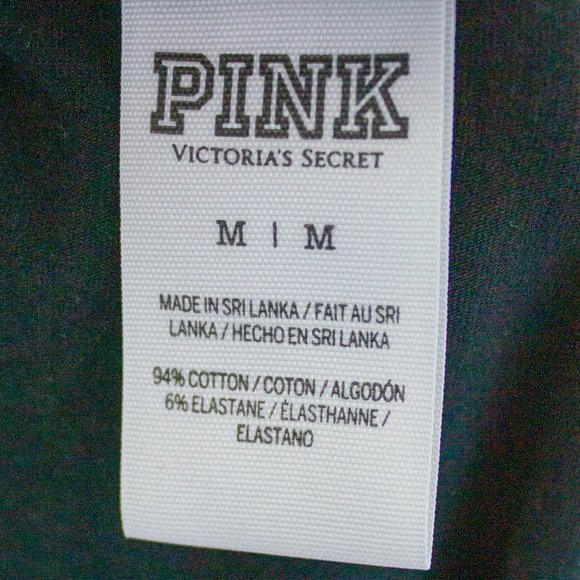 Victoria's Secret Pink Black Logo Sleeveless Bodysuit sz m - Picture 4 of 4
